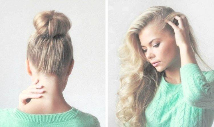 Пучок - Как сделать кудри без плойки и бигудей