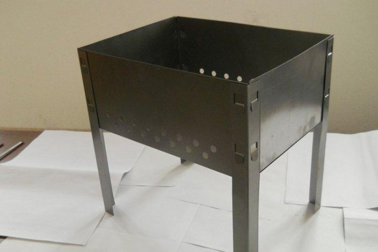 Стальной мангал без сварки своими руками