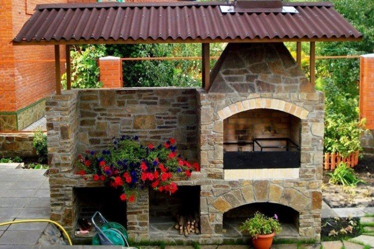 Мангал из камня своими руками