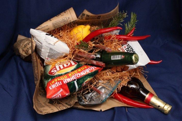 Алкогольный букет - Мужской букет своими руками