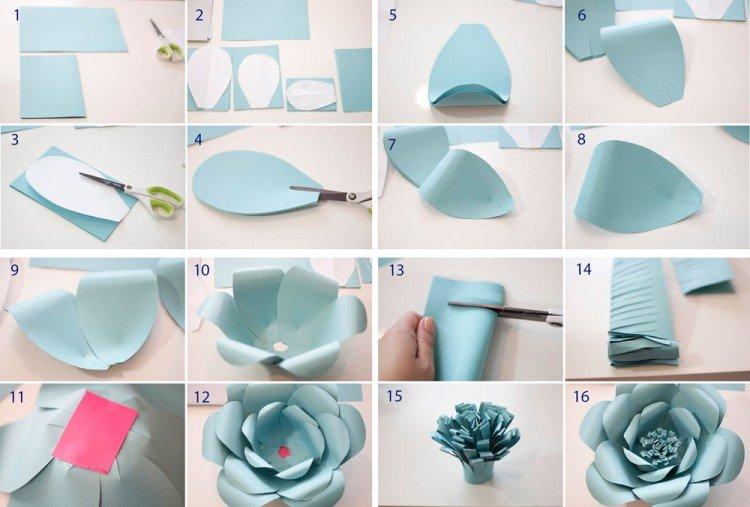 Роза с фактурной серединкой - Как сделать розу из бумаги