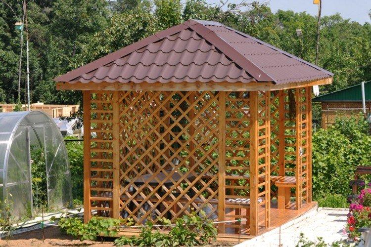 Крыша беседки своими руками