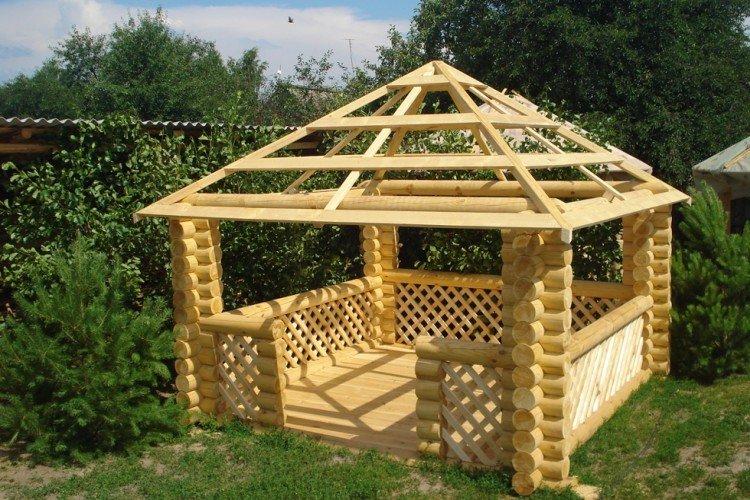  Обустройство кровли - Этапы строительства беседки своими руками