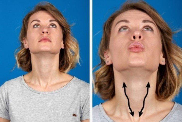 Подбородок вверх - Как убрать второй подбородок в домашних условиях