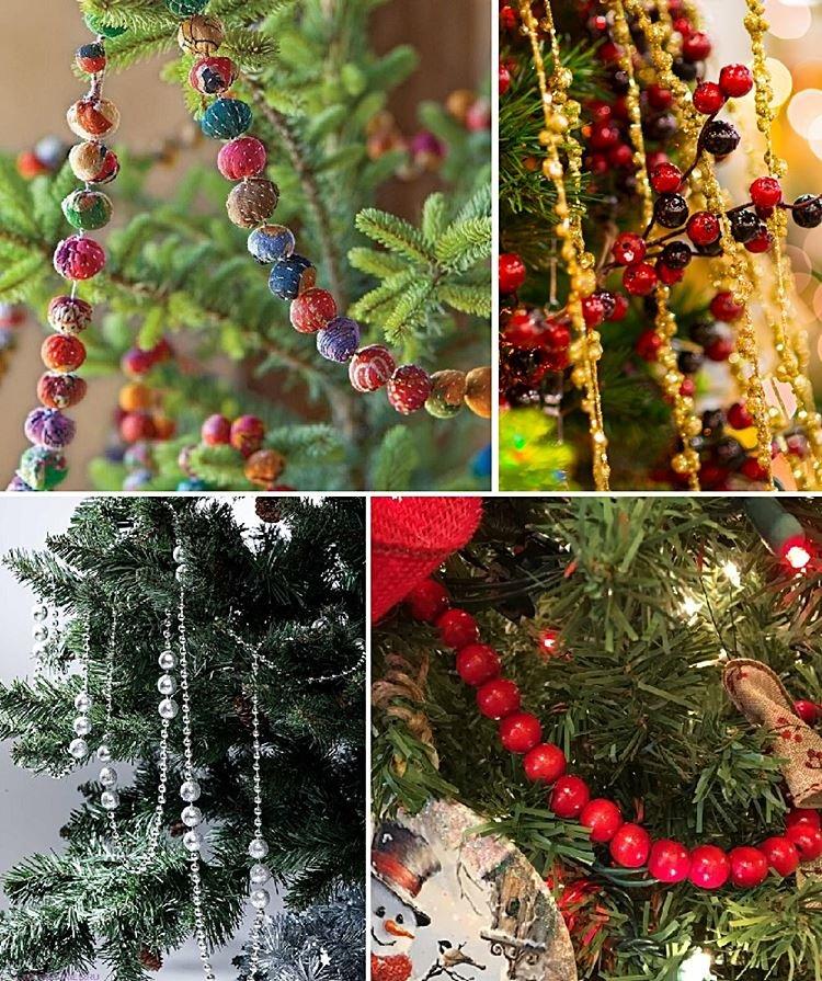 Бусы - Как украсить елку на Новый год 2021