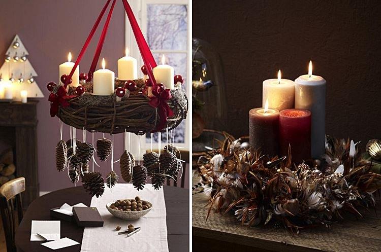 Свечи в интерьере - Как украсить комнату на Новый год