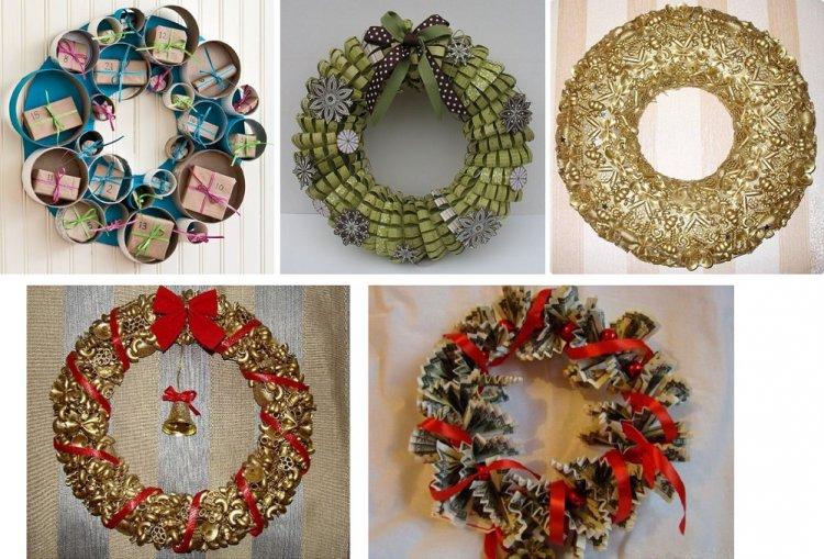 Оригинальные новогодние венки - Как украсить квартиру на Новый год 2020