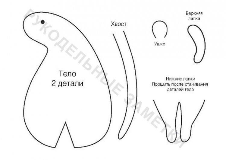 Новогодние крысы из фетра - Как украсить квартиру на Новый год 2020