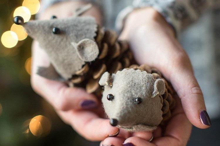 Новогодние крысы из фетра - Как украсить квартиру на Новый год 2020