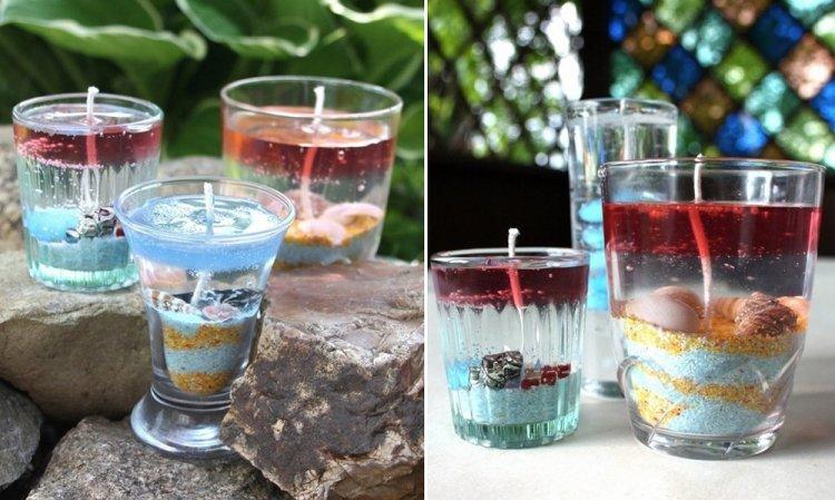 Прозрачные свечи в новогодних бокалах - Как украсить квартиру на Новый год 2020