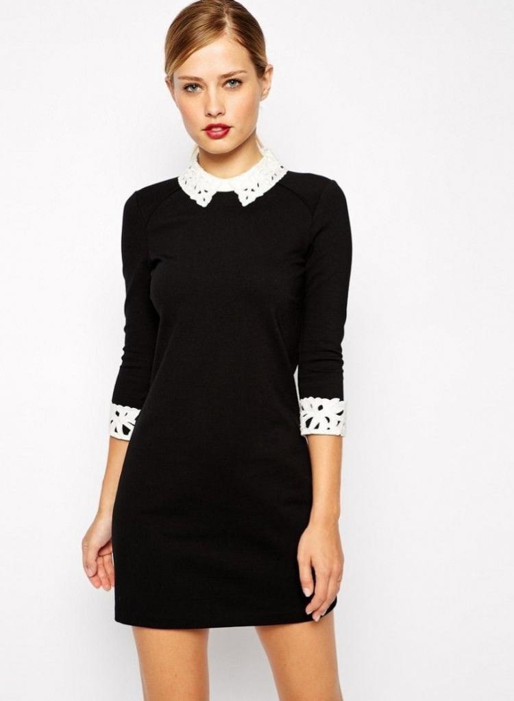 Стильный воротничок - Как украсить платье своими руками