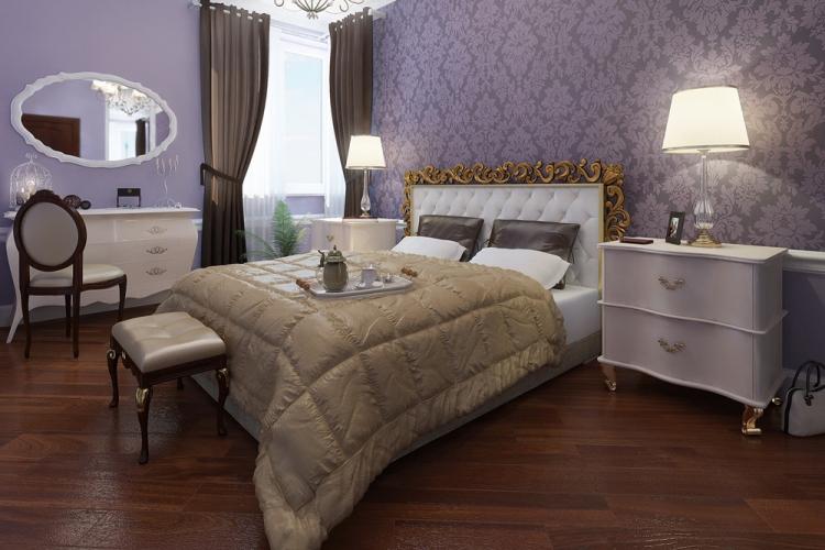 Обои-компаньоны и их особенности - Комбинирование обоев в спальне