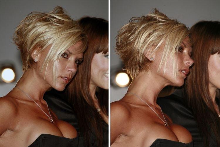 Асимметрия с выбритым виском - Короткие стрижки для женщин после 40