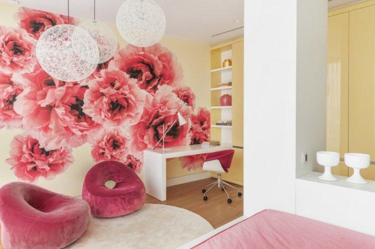 Красный цвет в интерьере детской комнаты - фото