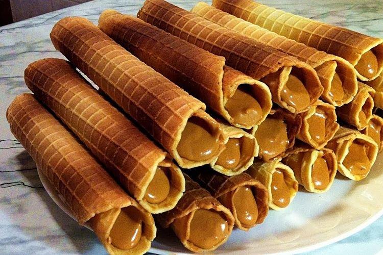 Крем для вафельных трубочек со сгущенкой - рецепты