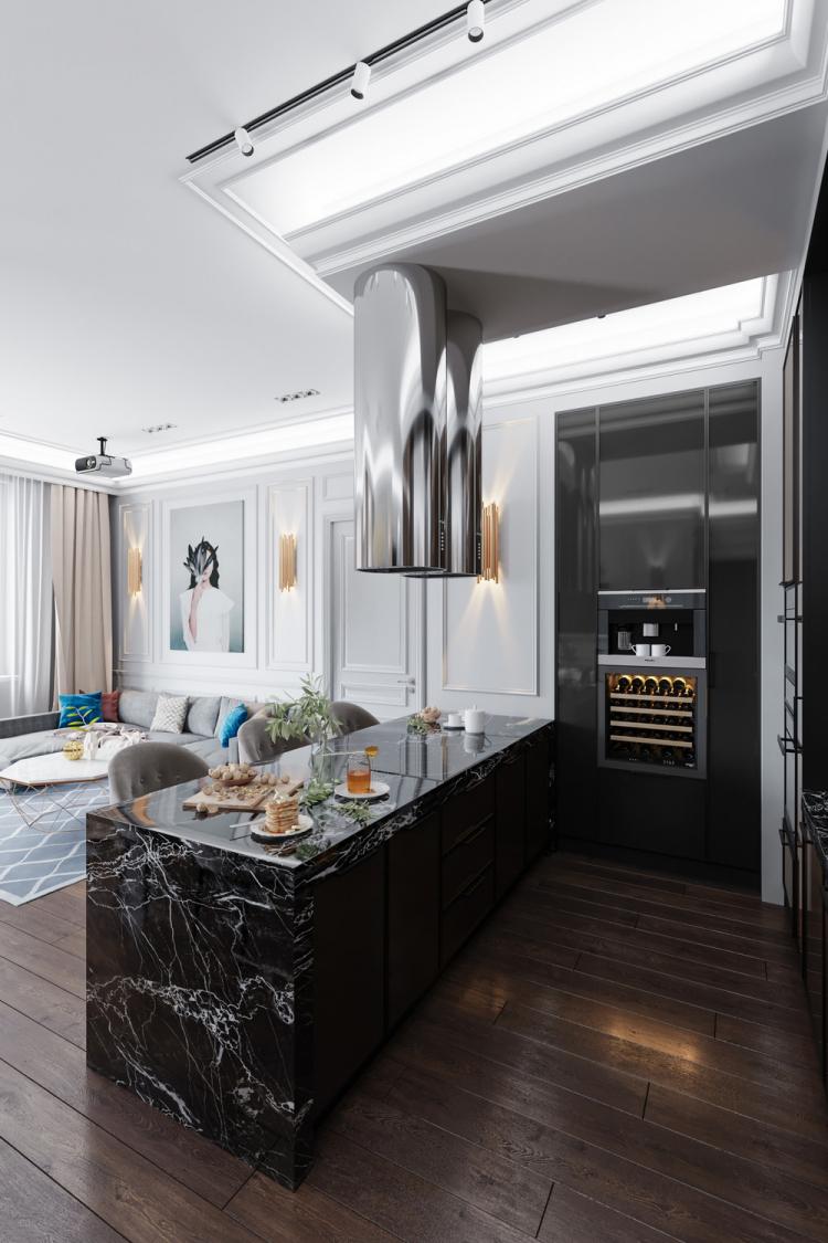 Кухня-гостиная «После дождя» - дизайн интерьера