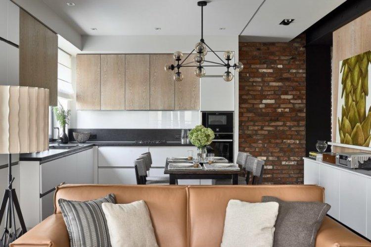 Дизайн кухни-гостиной в современном стиле - фото