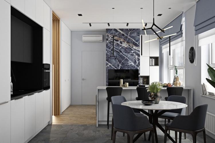 Кухня-гостиная «Восхождение» - дизайн интерьера