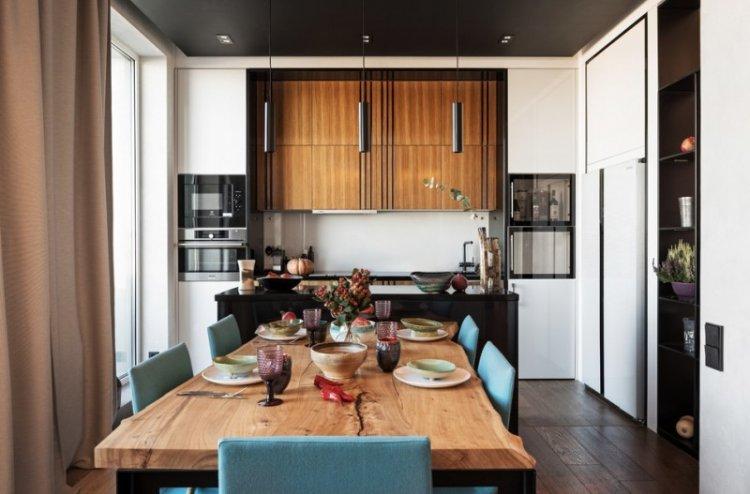 Цветовые решения - Дизайн кухни-столовой