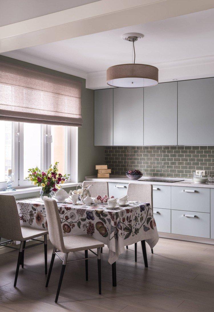 Текстиль и шторы - Дизайн кухни-столовой