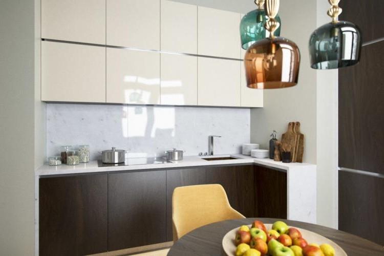 Дизайн маленькой кухни в стиле модерн
