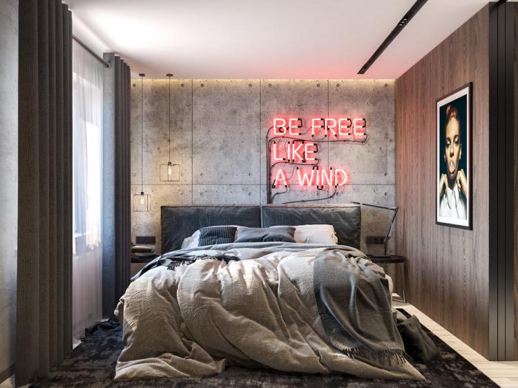 Квартира «Бетонный лофт» - дизайн интерьера