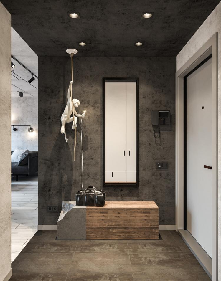 Квартира «Бетонный лофт» - дизайн интерьера