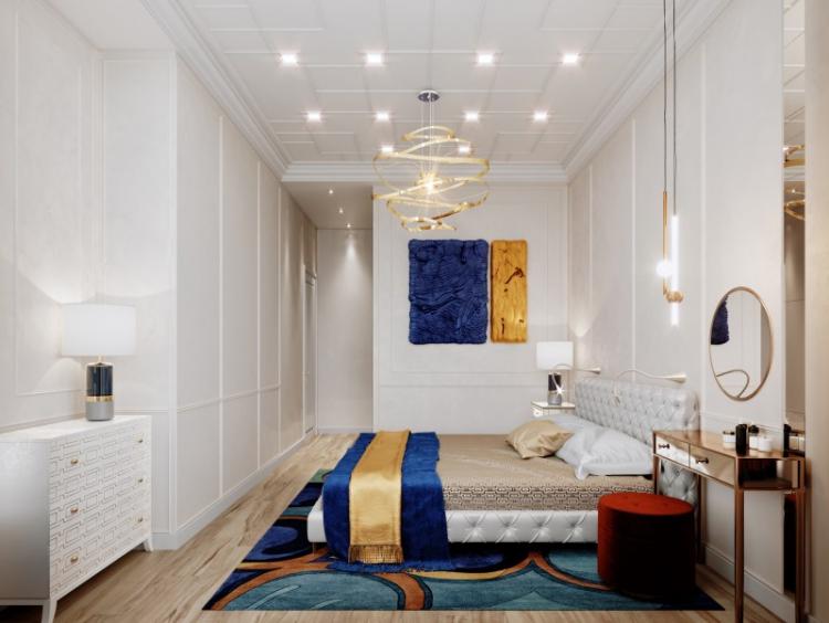 Дизайн квартиры «Мерцание моря», ЖК Скай Форт