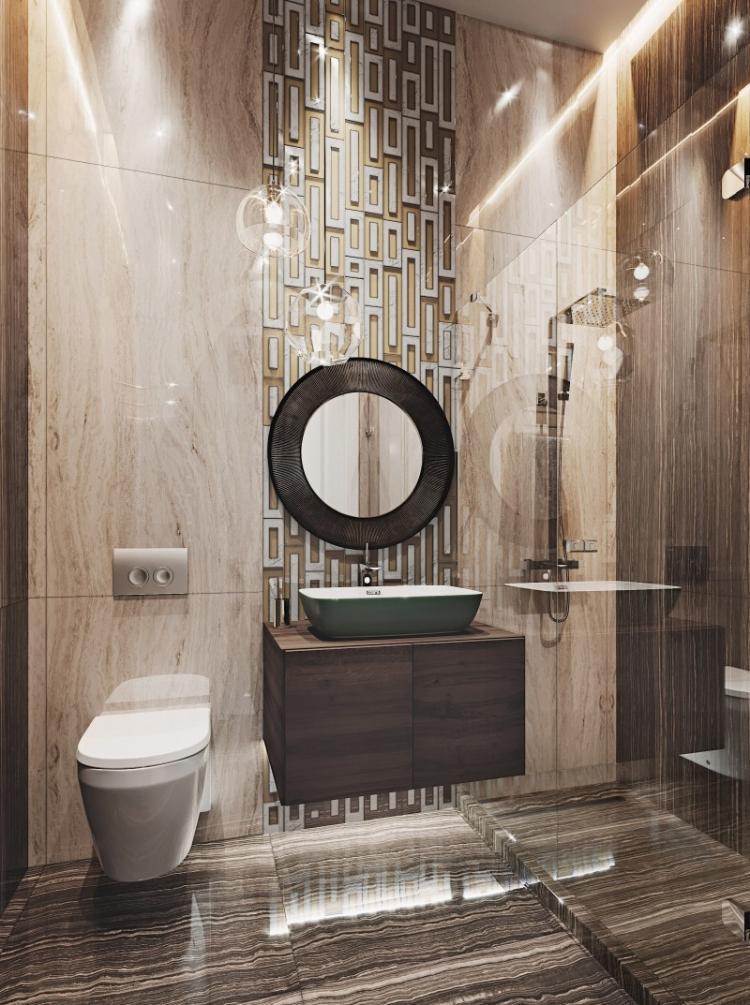 Дизайн квартиры «Мерцание моря», ЖК Скай Форт