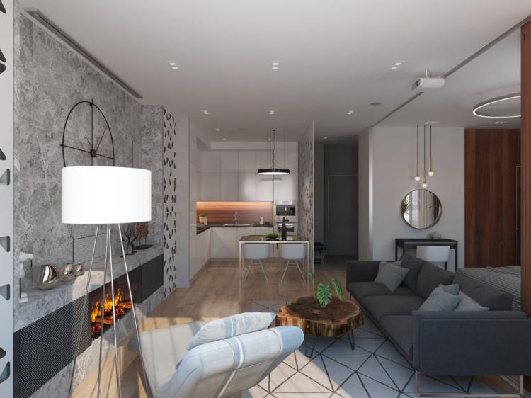 Квартира «Объединяя пространства» - дизайн интерьера