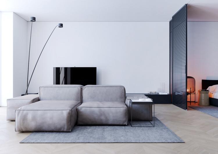 Квартира-студия «Interior Black» - дизайн интерьера