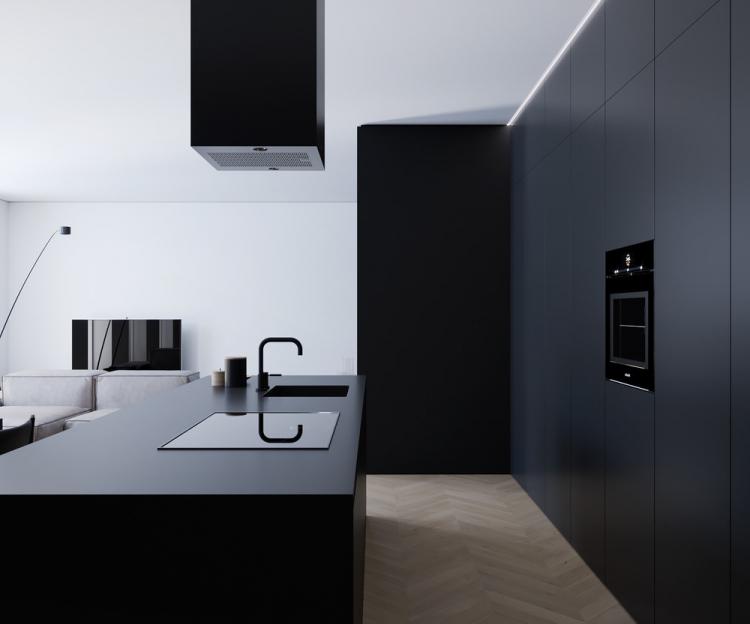 Квартира-студия «Interior Black» - дизайн интерьера