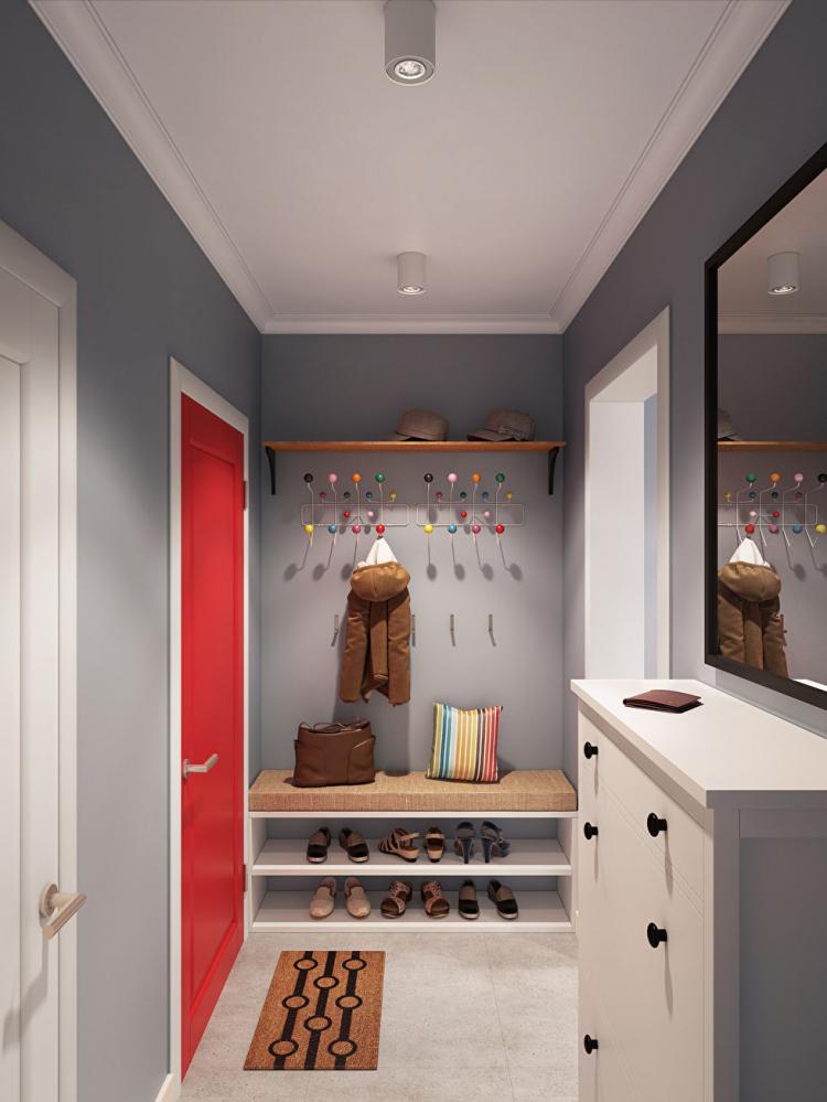 Квартира у метро Алексеевская, 90 кв.м. - дизайн интерьера