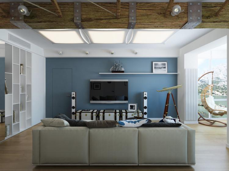 Квартира в морском стиле - дизайн интерьера