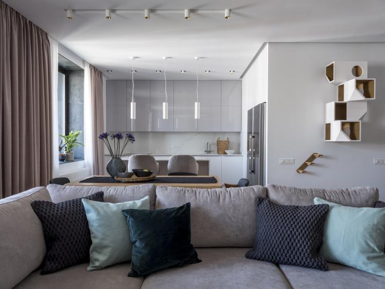 Квартира в современном стиле, 109 кв.м. - дизайн интерьера