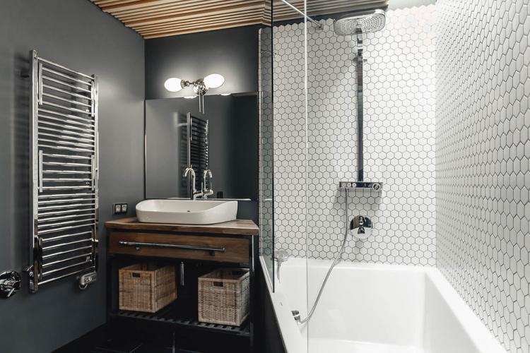 Квартира в стиле лофт, 78 кв.м. - дизайн интерьера