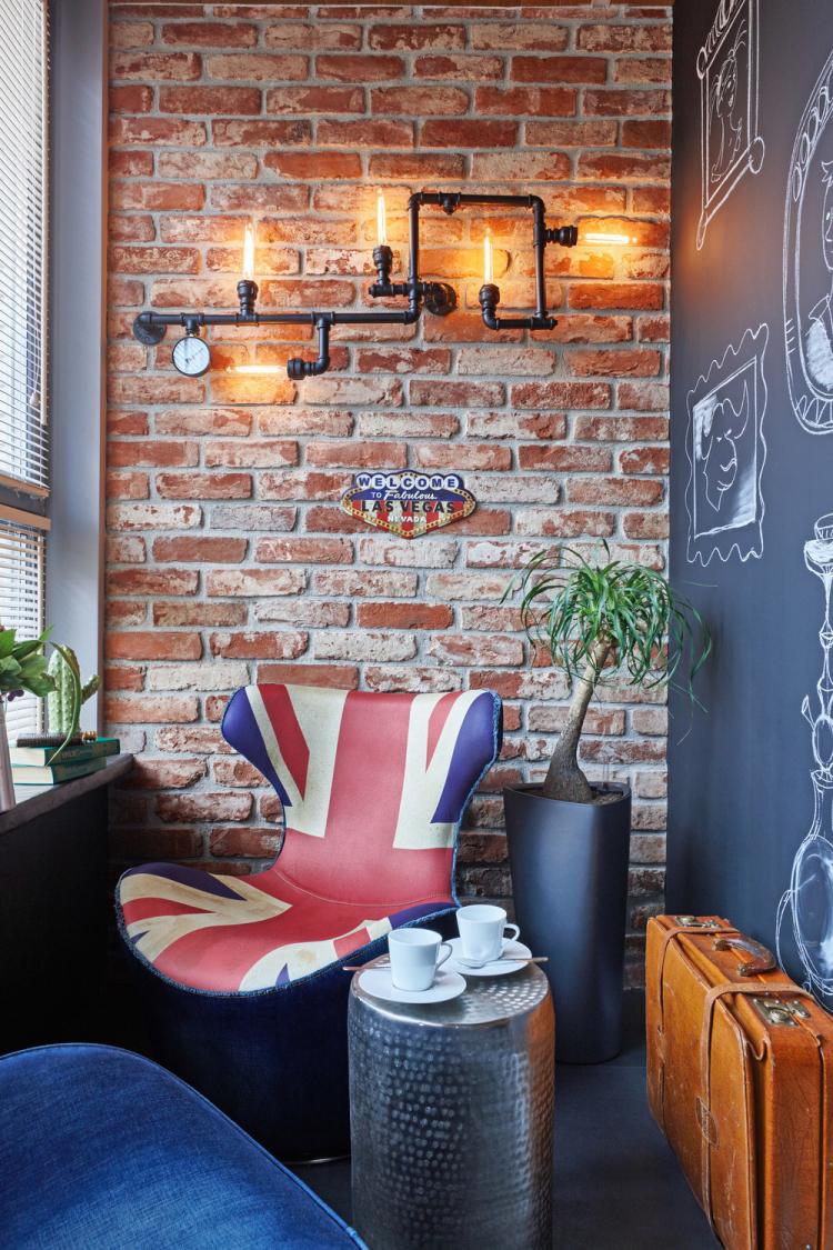 Квартира в стиле лофт, Мельниково - дизайн интерьера