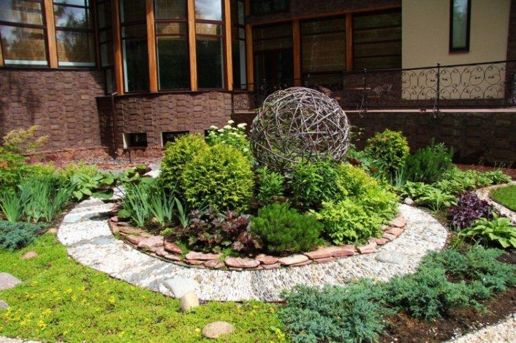 Газоны и клумбы - Ландшафтный дизайн дачного участка фото