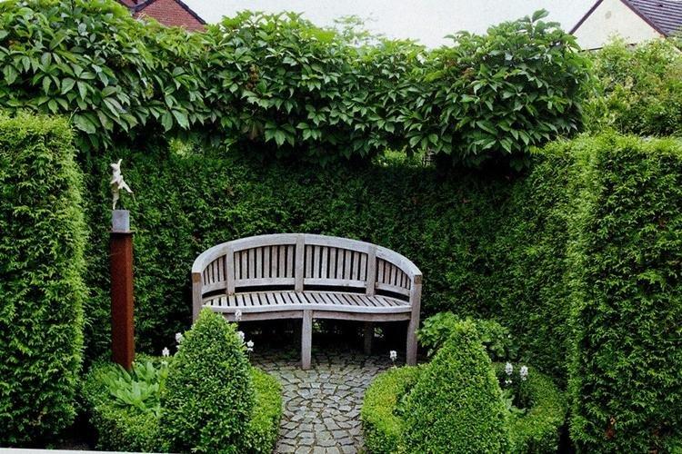 Скамейки и качели - Ландшафтный дизайн дачного участка фото