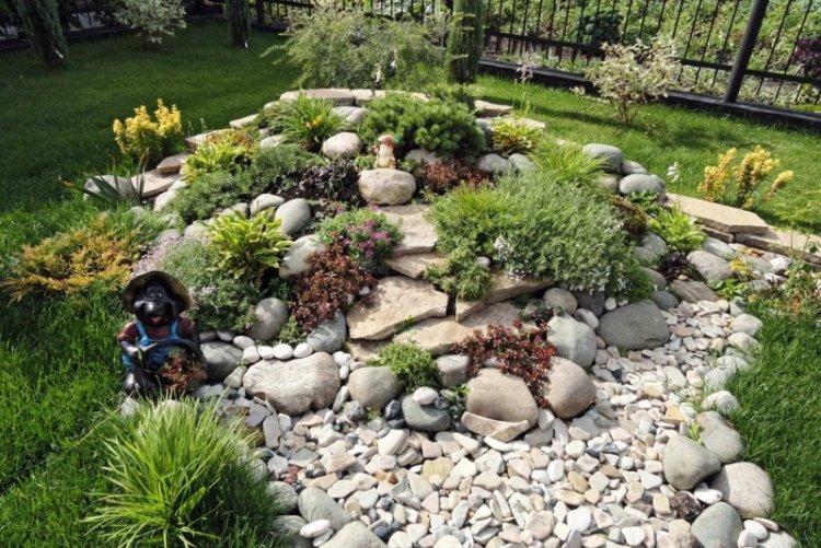 Альпийские горки - Ландшафтный дизайн дачного участка фото