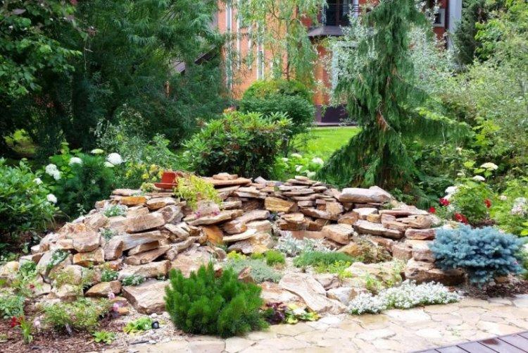 Альпийские горки - Ландшафтный дизайн дачного участка фото