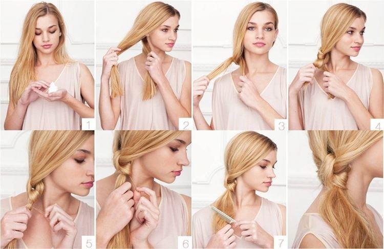 Хвост узлом - Легкие прически на каждый день