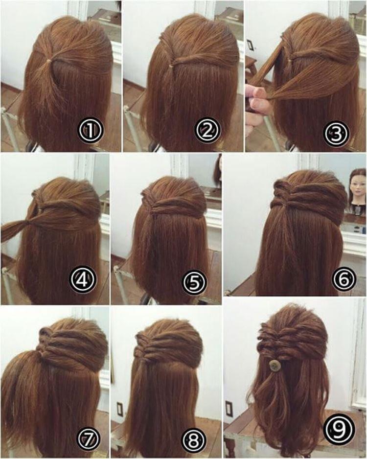 Мальвинка-рыбий хвост - Легкие прически в школу самой себе за 5 минут