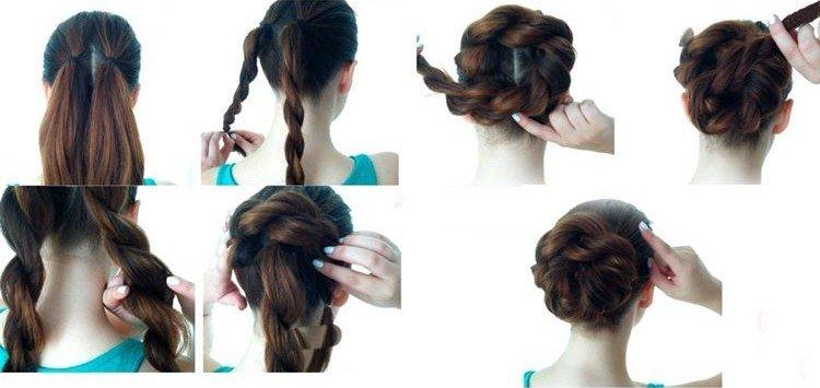 Спиральный пучок - Легкие прически в школу самой себе за 5 минут