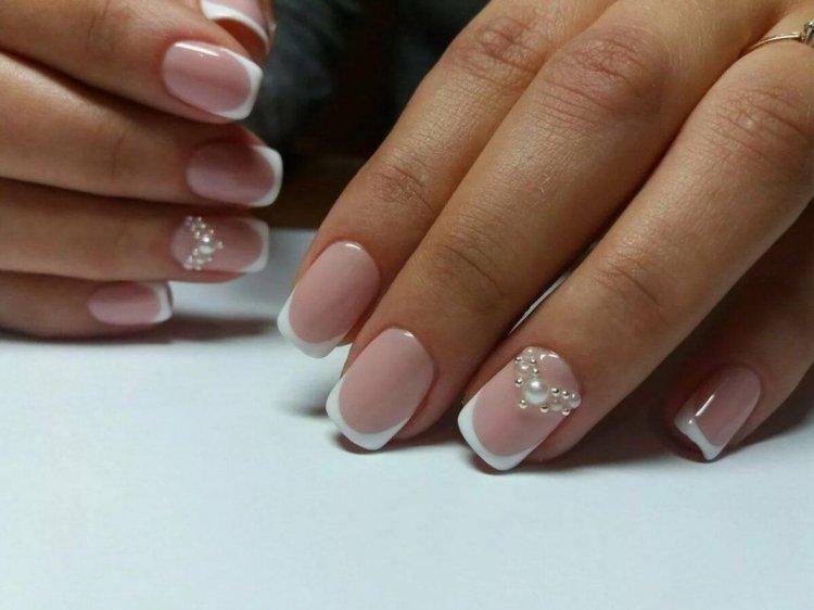 Летний свадебный маникюр 2020
