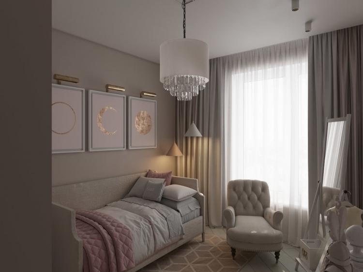 Маленькая детская комната для девочки - дизайн интерьера