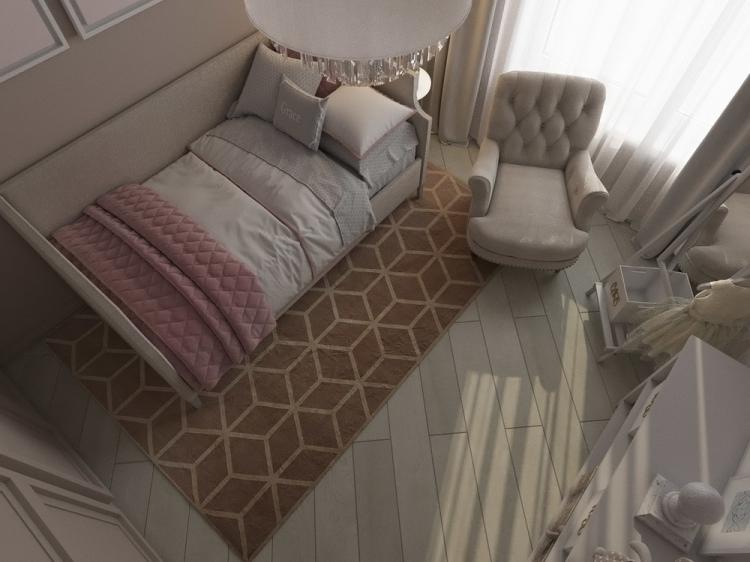 Маленькая детская комната для девочки - дизайн интерьера