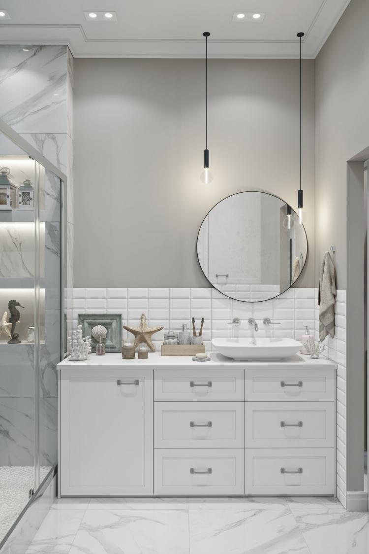 Маленькая квартира в морском стиле, Москва - дизайн интерьера