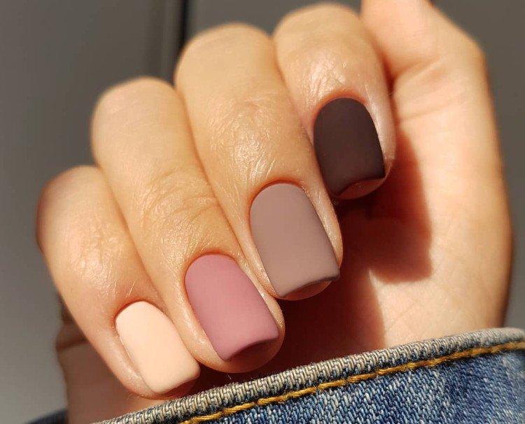 Матовый маникюр 2021