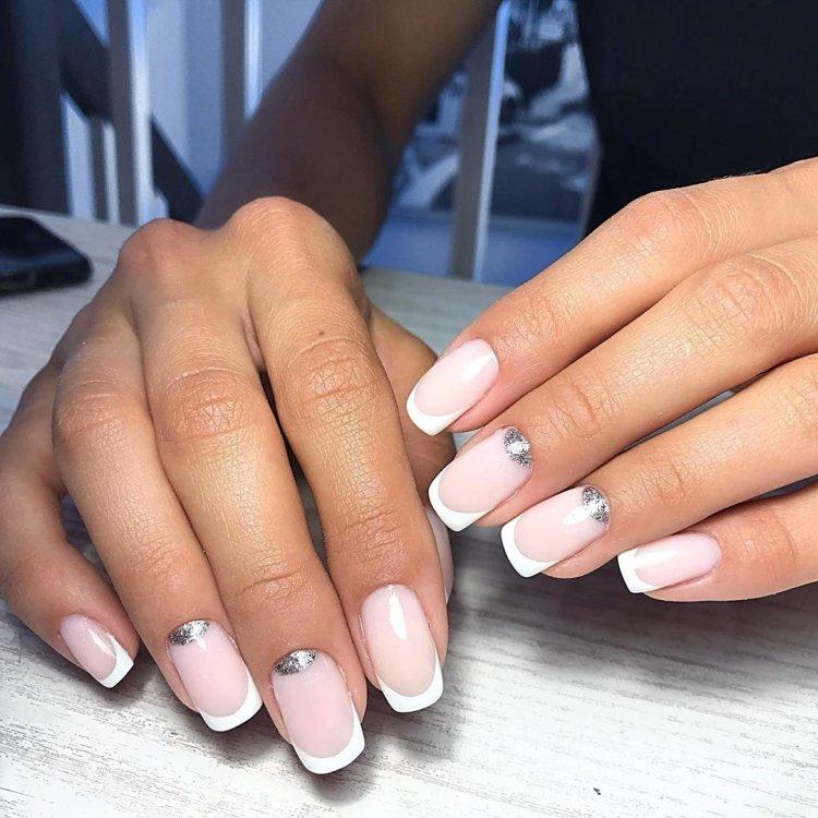 Обратный френч 2020 - фото маникюра